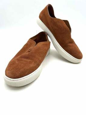 Gentle Souls Size 8 Cognac Slip-on Suede Designer Sneakers